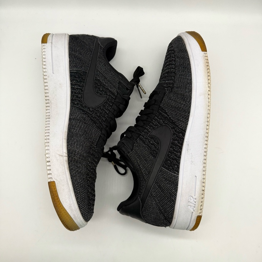 Nike Air Force 1 Flyknit Black sneakers Men’s Size 13 - Picture 8 of 12